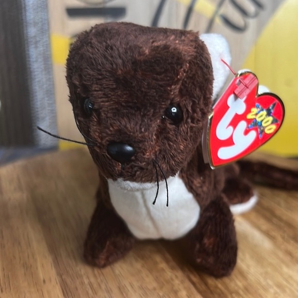 TY Beanie Baby RUNNER the Ferret Plush - Picture 1 of 14